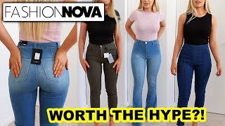 FASHION NOVA JEANS Worth The Hype [upl. by Ahsilrae]