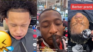 BARBER LIP PRANKBARBER PRANKS TIKTOK COMPILATION PART 2 [upl. by Nosremaj]