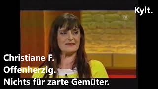 Christiane F SkandalInterview bei Maischberger [upl. by Einnos]