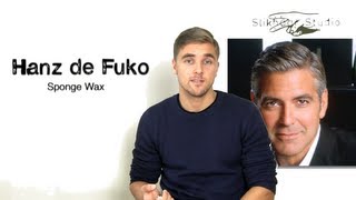 George Clooney how to styke mens Hair  Hanz de Fuko Sponge wax [upl. by Etnovert]