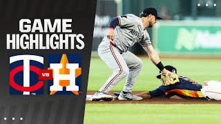 Twins vs Astros Game Highlights 60124  MLB Highlights [upl. by Egamlat692]