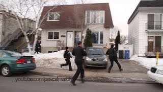 Multiple cops run for backup  Les policiers de Longueuil accourent 2252014 [upl. by Agamemnon]