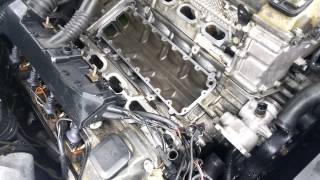 98 BMW 740IL coolant leak repair [upl. by Edlitam]