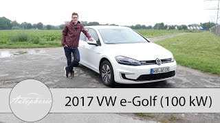 🔋 2017 VW eGolf Facelift 100 kW Fahrbericht  Wie weit kommt der Stromer wirklich  Autophorie [upl. by Liakim883]