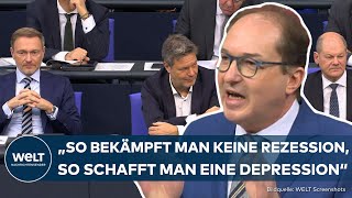 KRISE IN DEUTSCHLAND Jahreswirtschaftsbericht ist quotBankrotterklärung der AmpelRegierungquot [upl. by Odama633]