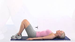 How to do a pelvic tilt lying down [upl. by Tybie]