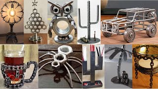 Modern Table Metal Furniture  Welding projects for beginners [upl. by Retnuh]