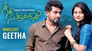 Geetha Subramanyam  E9  Telugu Web Series  quotInnocent Geethaquot  Wirally originals Tamada Media [upl. by Rostand]