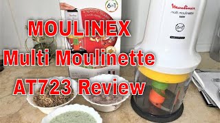 MOULINEX Multi Moulinette 6in1 AT723 Review  MOULINEX mini chopper unboxing by Saimis Kitchen [upl. by Yesak346]