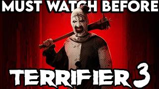 TERRIFIER 1 amp 2 Movie Series Recap  Must Watch Before TERRIFIER 3 Explained [upl. by Bunde]