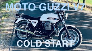 Moto Guzzi V7 Classic  cold start [upl. by Pan494]