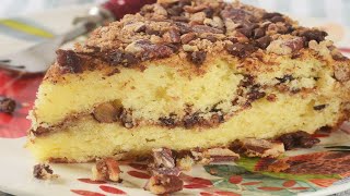 Coffee Cake Recipe Demonstration  Joyofbakingcom [upl. by Nerty947]