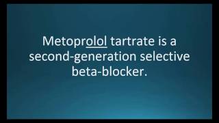 How to pronounce metoprolol tartrate Lopressor Memorizing Pharmacology Flashcard [upl. by Limann239]