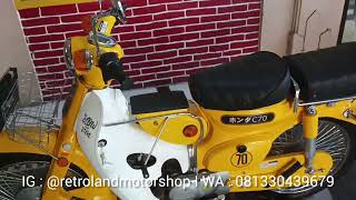 ❌SOLD Surabaya Honda C70 Yellow Japan Style 3 Speed [upl. by Daphene67]