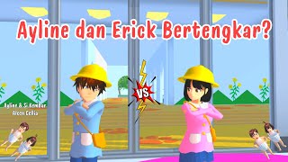 Ayline amp Si Kembar Alcen Cellia  Ayline dan Erick Bertengkar  Sakura School Simulator [upl. by Giovanni]