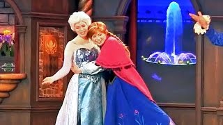 FULL New Frozen stage show in Fantasy Faire with Anna Elsa at Disneyland [upl. by Olwena182]