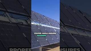 Optimizing Solar Panel Angle For Maximum Performance solarpanelsforhome solar [upl. by Kalil233]