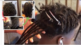 PERMANENT LOC EXTENSIONS ON STARTER LOCS  DXLYNLOCS [upl. by Naihr]