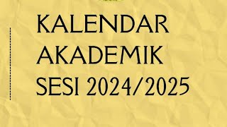 Kalendar Akademik amp Cuti Sekolah 2024 [upl. by Nifares]