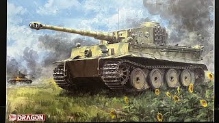 Dragon 6990  135 Tiger I Early Production Wittmanns Tiger 13Panzer Regiment 1 modelkit [upl. by Celisse489]