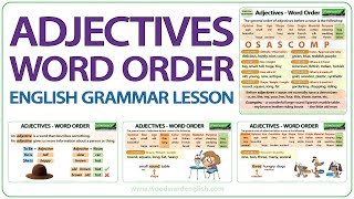 Adjectives Word Order  Learn English Grammar  Order of Adjectives in English [upl. by Goat]