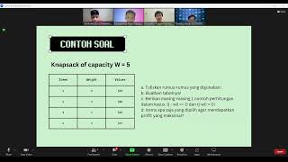 KNAPSACK Problem Using Dynamic Programming  Mata Kuliah Algorithm Design amp Analysis  Indonesia [upl. by Acino65]