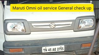 Maruti Omni oil service general check up work Tamil kanaguautocarriage [upl. by Nahtnahoj]