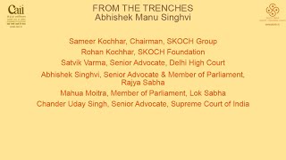 82nd SKOCH Summit  ILF amp LITFest on From The Trenches – Abhishek Manu Singhvi  12 May 2022 [upl. by Uba234]