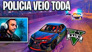 VEIO A POLICIA TODA DA CIDADE PARA A FUGA  GTA RP [upl. by Leanne]