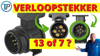 VERLOOPSTEKKER 13 naar 7 POLIG VERLOOPSTEKKER ADAPTER 137 shorts [upl. by Yeo353]