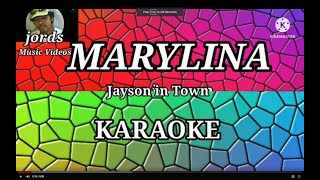 MARYLINA  Jayson in Town  Karaoke Reggae version [upl. by Agathy]