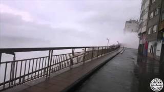 Malpica De Bergantiños Temporal 08 02 2016 [upl. by Casavant]