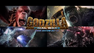 Godzilla X Kong The New Empire Final Battle with Final Wars OST [upl. by Ydieh]