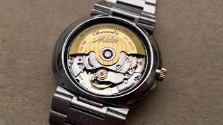 Mido commander piano chronometer vintage ETA 2837 36000 bph Hi beat watch  Yougemee [upl. by Ahcsas]