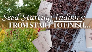 Starting Flower Seeds Indoors for Beginners StepByStep Guide to How We Do It on Our Flower Farm [upl. by Idnor988]