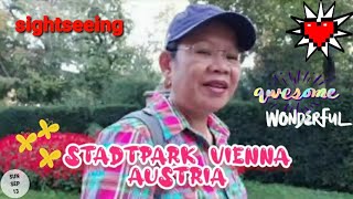 tourist destinationsgarden park Stadtpark in Vienna Austria [upl. by Neelak]