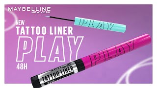 Maybelline New York – New TATTOO LINER PLAY  TVC  20s  English [upl. by Esyak92]