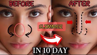 Top Exercises To Slimmer Nasal Effectively  Get Beautiful Nose Naturally  Reduce Nose Fat At Home [upl. by Buyers274]