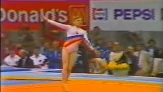 Daniela Silivas  Floor Final 1987 Euros [upl. by Ominorej]