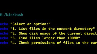 learn bash linux scripting  creating a simple admin menu with 1 line command [upl. by Retse379]
