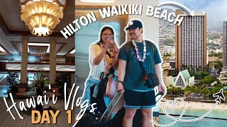 Full Hilton Waikiki Beach Hotel Tour  Musubi Cafe Iyasume amp Rainbow Drivein  Hawaii 2023 🌺 [upl. by Acinelav378]