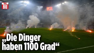 Pyrotechnik auf dem Spielfeld BengaloSkandal beim Relegationsspiel zwischen Dresden und Lautern [upl. by Brittany]