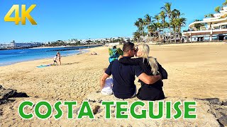 Costa Teguise Lanzarote 4K Beach amp Town [upl. by Eniliuqcaj]