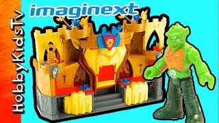 Imaginext Lions Den Castle Toy Review with HobbyDad [upl. by Aleehs]