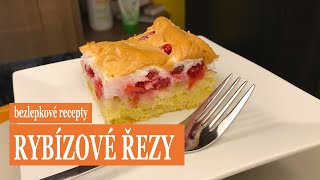 Bezlepkové rybízové řezy  Bezlepkové recepty  radyzezivotacz [upl. by Corvin]