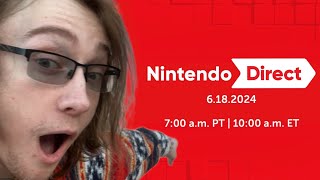 Reacting to Nintendo Direct 61824 [upl. by Nikal]