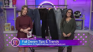 Fall Denim Trends 2024 With Style Done Easy From Kick Pleat [upl. by Hareenum460]