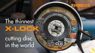 RHODIUS XTK8 EXACT – the thinnest cutting disc for the XLOCK system [upl. by Liartnod]