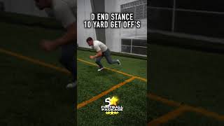 D End Stance 10 Yard Get Off’s football [upl. by Rolanda834]