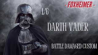 Darth Vader ot Toys MMS279  A new Hope 16 Action figure Star Wars Battle damaged custom [upl. by Milla]